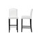 Baxton Studio Libra White Modern Bar Stool With Nail Head Trim 85-4298 - alternate 3